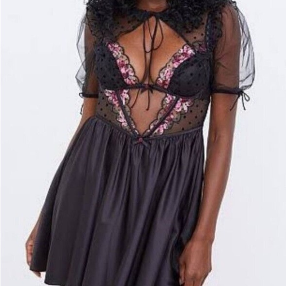 For Love & Lemons Juliet Puff Sleeve Dress - Picture 1 of 4